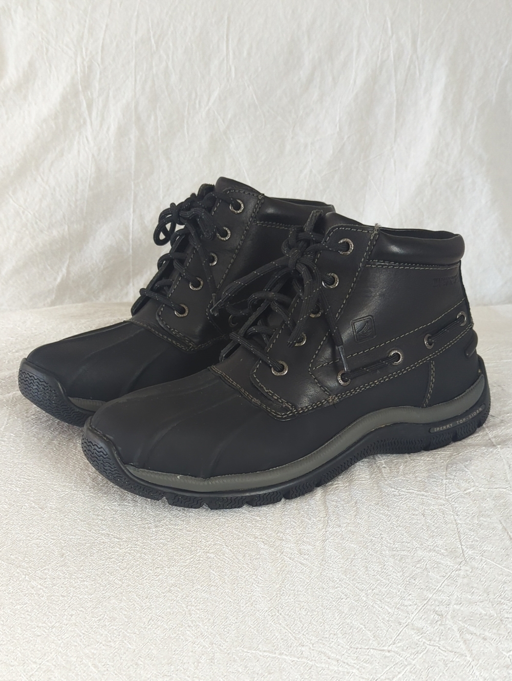 Sperry Top-Sider Men's Glacier Waterproof Duck Boots Black Size 9M STS10959